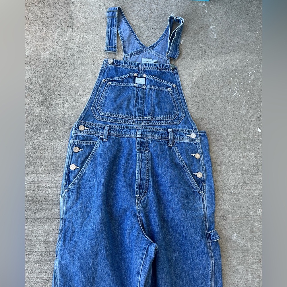 Vintage 90s Calvin Klein denim overalls - Picture 2 of 4